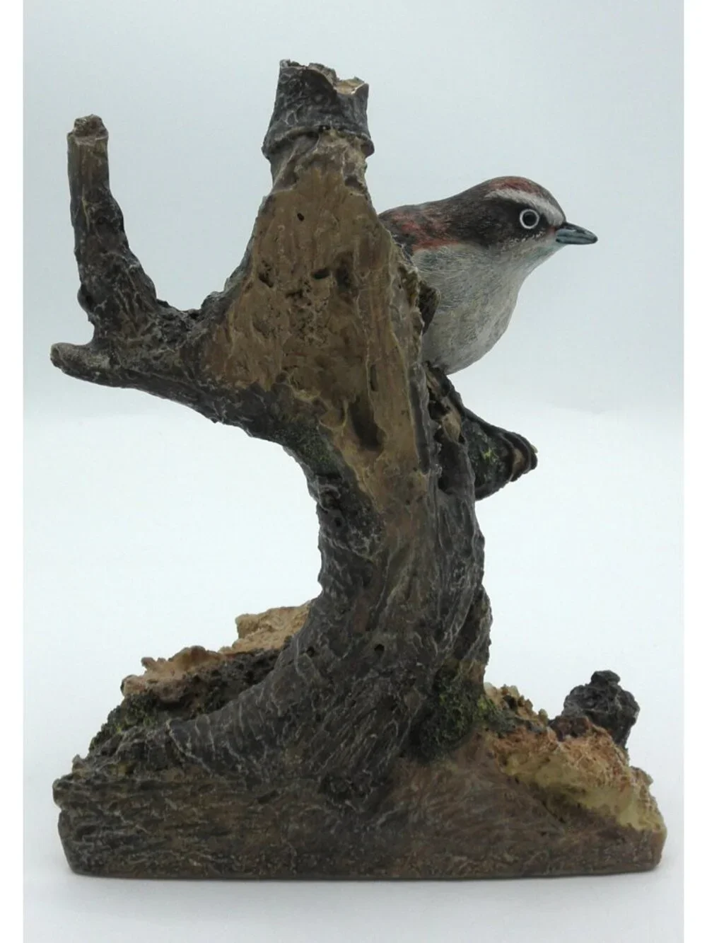 Vintage Sparrow Bookend Resin Bird on Tree 2002 Heavy Well Made Replacement